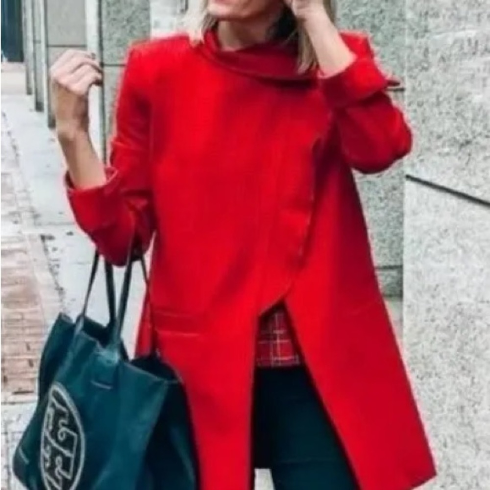 Cabi Celebration Jacket - Red houndstooth